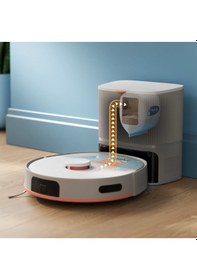 Resim Philips Homerun 5000 Serisi Xu5100/20 Beyaz Çöp İstasyonlu Akıllı Robot Süpürge Beyaz 