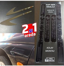 Resim Renault Koleos Kapı Eşiği Set + Çamurluk Vent Krom Görsel 