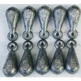 Resim Olta Kurşunu 10 Gram Damla 10 Adet 