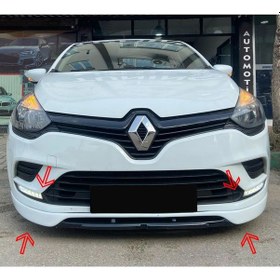 Resim Renault Clio 4 Ön Ek Karlık Mat Siyah Plastik Makyajlı Kasa 2016 2017 2018 2019 
