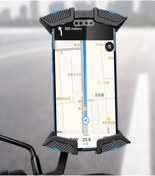 Resim Bowie CF Moto 250 için Karbon Darbe emici titreşim engelleyici motosiklet telefon tutucu 