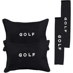 Resim otomind Volkswagen Golf Nakışlı Oto Yastık Seti 