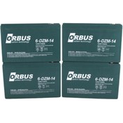 Resim ORBUS Jel Akü 12v - 14 Ah 4'lü Set 