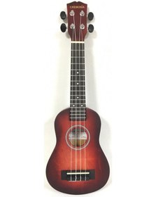 Resim Cremonia Au-H01A-21Rd Soprano Ukulele Mat Kırmızı 