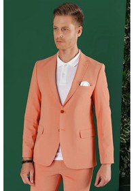 Resim Efor C 647 Slim Fit Mercan Spor Ceket Kırmızı 