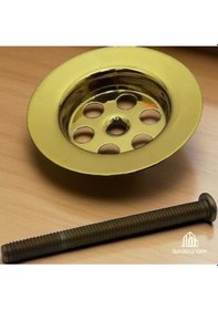 Resim İsaoğlu Yapı Gold Lavabo Gideri Altın Sifon Süzgeç Gold Vida Dahil Gold Altın 