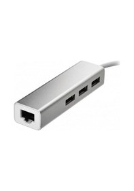 Resim Triline Aluminyum USB To Rj45 Ethernet + USB 3 Port Hub Çoklayıcı 