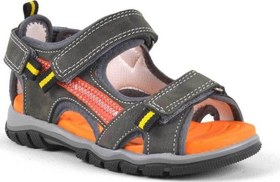 Resim Rakerplus Hakiki Deri Gri Cırtlı Erkek Çocuk Outdoor Sandalet 