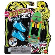 Resim Hot Wheels Skate Neon Temalı Parmak Kaykay ve Ayakkabı Paketi Beak Breaker HVK45 