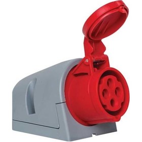 Resim Mete Enerji 406605V 4x16A Ip44 Duvar Prizi Eğik Gövdeli 380 415 V 