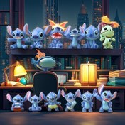 Resim 12/24 adet Disney Stitch Bebek Modeli, Doğum Günü Hediyeleri, Araba Süsleri, Ev Ofis Süsleri, Saksı Tatlı Süsleri, Noel Hediyeleri ve Cadılar Bayramı Hediyeleri, Aksiyon Figürü, Figür 