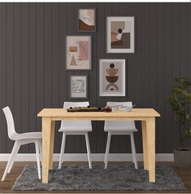 Resim Yemek Masası Ym-01 Safir Meşe Safir Meşe 