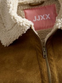Resim Jack & Jones Svea Aviator Kadın Kahverengi Ceket 12278930-rub Kahverengi 