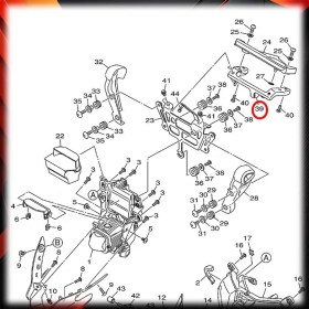 Resim Moto Express Yamaha MT25 2020-2025 Km Kilometre Alt Bağlantı Demiri Braketi Sacı 1 A 