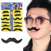 Resim NessiWorld Costume Party Fake Moustache 6 Models 12 Pieces 
