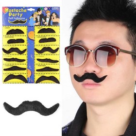 Resim NessiWorld Costume Party Fake Moustache 6 Models 12 Pieces 