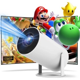Resim Teknomie Taşınabilir Akıllı Projektör – Ultra Hd, Kablosuz Wi-Fi, Bluetooth, Ev Sineması Deneyimi, Telefon Uyumlu, Kumandalı Hoparlörlü Mini Projektör 