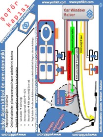 Resim Yerlikit YERLİKİT Dacia Lodgy 4 Cam Modülü (ŞOFÖR CAMI OTOMATİK OLAN) 