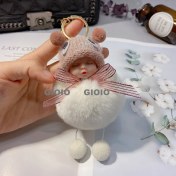 Resim Silver1 Gıoıo Yeni Ipek Eşarp Anahtarlık Kişiselleştirilmiş Inci Papyon Çanta Çekicilik Dokuma Anahtarlık (Yurt Dışından) 