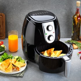 Resim Schafer Thermochef Smart Airfryer/Sıcak Hava Fritözü-Siyah 