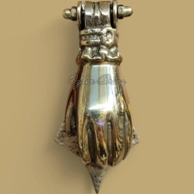 Resim Özden Bronz Pirinç El Kapı Topuzu Tak Tak 