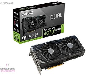 Resim Asus GeForce RTX 4070 Ti Super Dual O16G 16GB GDDR6X 256 Bit E 