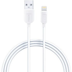 Resim Syrox C12 2.0A 1 M USB-A - Lightning Şarj Kablosu Beyaz 