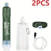 Resim Willowhaven 2 Adet Çilek Su Filtresi, Taşınabilir Kampçılık Acil Durum Hayatta Kalma Ekipmanı 