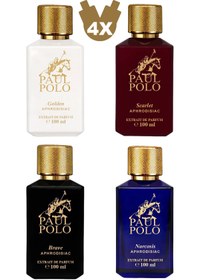 Resim PAUL POLO Golden,scarlet, Kadın Ve Brave, Narcosis Erkek Afrodizyak Etkili Parfüm Edp 100ml*4'lü Set 
