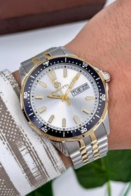 Resim Bigotti Milano Luxury Erkek Kol Saati Gümüş-Gold Çelik Kordon Çelik Kasa Fonksiyonlar Aktif zmb008 