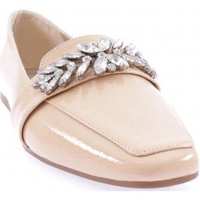 Resim Dgn 50085-23y Kadin Kristal Taşli Tokali Babet 5008-1423-R10888 Ten Rengi 