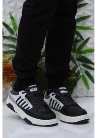 Resim M.p 242 2060 Siyah Gri Rahat Erkek Spor Ayakkabı 001 