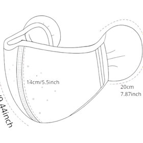 Resim PAWNEST Rüzgar Geçirmez Termal Kış Maskesi – Kulaklıklı Snowboard, Kayak ve Bisiklet Yüz Maskesi 