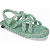 Resim Nomadic Republic Bodrum Kauçuk Tabanlı Kadın Halat Sandalet - Mint Yeşili Yeşil 