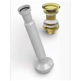 Resim Gold Altın Pop-up Lavabo Sifonu 