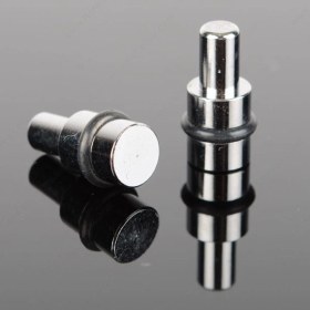 Resim Badem10 Raf Pimi Contalı Cam Ahşap Metal Tutucu Çivisi Mobilya Dolap Pimi Metal (50 Adet) 