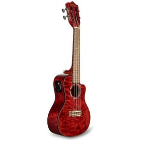 Resim Lanikai QM-RDCEC Quilted Maple Concert Elektro Ukulele 
