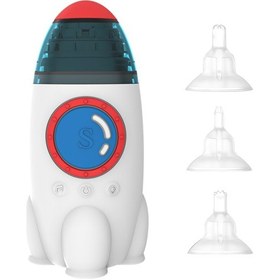 Resim Moveevo Şirin Bebek Burun Aspiratörü: 3 Seviye Emme, Düşük Ses, Geri Akış Önleyici, Şarjlı, Led, Müzik Ve Taşıma Kılıfı 