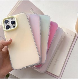 Resim iPhone Uyumlu 17 Büyük Kamera Çerçevesi Canlı Jelly Renk Tpu + Imd Telefon Kasası Mavi İçin 