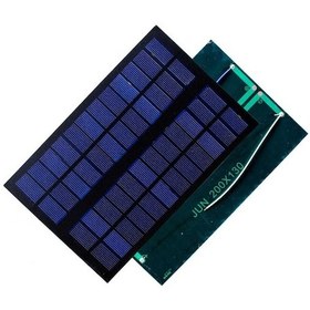 Resim Güneş Paneli 20cmx13cm 12 Volt 500 mAh + ve - Uç Kablolu Solar 
