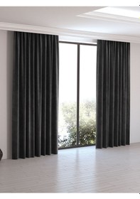 Resim Home Daily Series Siyah Rengi Ada Fon Perde Siyah 