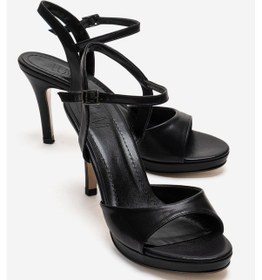 Resim Luvishoes Poıse Siyah Kadın İnce Topuklu Abiye Ayakkabı 