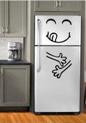 Resim Sticker Dünyası Aç Buzdolabı Sticker 50x100cm 