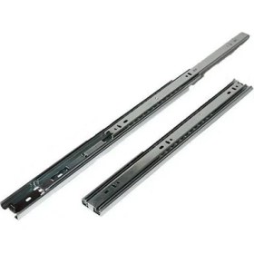 Resim Hsc Bilişim Çift Açılır 45 mm Teleskopik Bilyeli Çekmece Rayı 45 cm 
