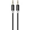Resim Hytech HY-X70 1m Siyah 3.5mm Stereo Ses Kablosu 