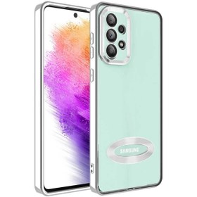 Resim Fibaks Samsung Galaxy A53 5g Kılıf Kamera Lens Korumalı Şeffaf Renkli Logo Gösteren Parlak Kapak 