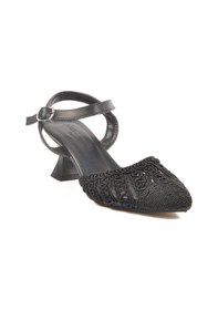 Resim Pierre Cardin Siyah Triko Topuklu Kadın Abiye Ayakkabı Pc-54660 Z Siyah 