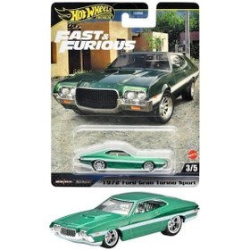 Resim Hot Wheels Fast-furious Premium Araba 72 Ford Gran Torino Sport Hnw46-hyp72 
