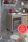 Resim Kenzlife Ankastre Modülü Kabini Kalimera Crd 85*60*56 Fırın Ocak Dolabı Ayarlı Ayaklı Üstü Kapalı 