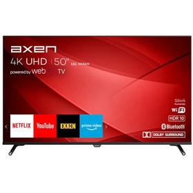 Resim Ax50Fıl242 50" 126Cm 4K Ultra Hd Uydu Alıcılı Webos Smart Led Tv Axen